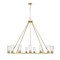 Z-Lite Titus 15 Light Chandelier, 62.5in. W x 31in. H, Modern Gold 826-15MGLD - alternate 1